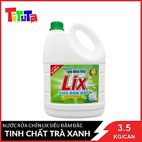 Nước Rửa Chén Lix Siêu Đậm Đặc Tinh Chất Trà Xanh 3.6Kg/Can