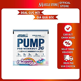 Sample PUMP 3G - Pre Workout - Applied Nutrition (1GÓI) Sản Phẩm Hỗ Trợ Tăng Sức Mạnh, Tập Trung Tỉnh Táo Luyện Tập