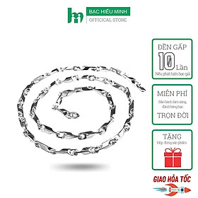 Dây Chuyền Nam Bạc Ta Kiểu Dây Đinh Bạc Hiểu Minh DBN055
