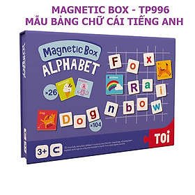 Bảng nam châm từ tính Thẻ học chữ cái tiếng Anh Magnetic Box Alphabet chính hãng TOI - TP996