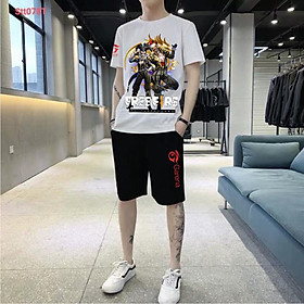 Set Bộ Đồ Quần Áo Thun Nam In Hình Free Fire Công Nghệ Hàn Quốc cotton giá rẻ - Bóng hề Ma Quái