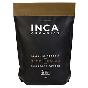 INCA Organics Organic Protein Hemp + Cacao Superfood Powder 1Kg Online Only
