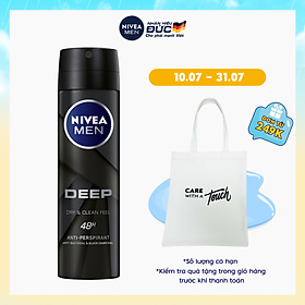 Xịt Ngăn Mùi Nivea Men Than Hoạt Tính 80027 (150ml)