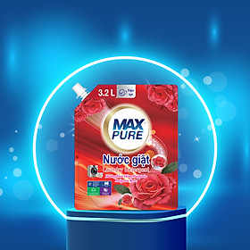 Túi nước giặt Maxpure Hương Hoa Hồng Bulgaria 3,2L