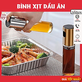 Bình Xịt Dầu Ăn Phun Sương Dung Tích 100ml Bình Xịt Dầu Ăn Phun Sương Cho Nồi Chiên Không Dầu Chai Thủy Tinh Cao Cấp