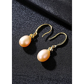 Khuyên Tai Bạc Thời Trang Nữ Cao Cấp PAG Pearl- Bảo Ngọc Jewelry B1932 Cam