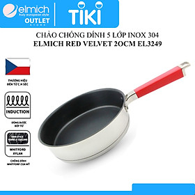 Mua Chảo Chống Dính Inox 5 lớp Đáy Từ  ELMICH Red Velvet  20cm/ 24cm