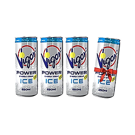Lốc 3 Lon Nước Tăng Lực Virgo 250ml – Power Energy Drink Ice