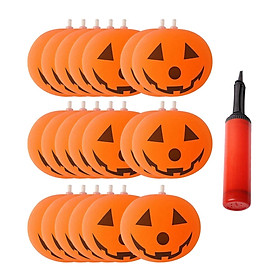 Hình ảnh sách Inflatable 20Pcs Pumpkin Balloons Halloween Pumpkin Lamp for Halloween