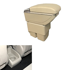Hộp tỳ tay ô tô, xe hơi dùng cho xe Ford Fiesta tích hợp 7 cổng USB DUSB-FITA, Kích thước đế ốp vào 18.5*10.5cm, Hỗ trợ tài xế giảm thiểu tình trạng đau mỏi vai, tay do để tay quá lâu trên bánh lái. được trang bị tính năng như đựng đồ, sạc pin, ví, điện thoại