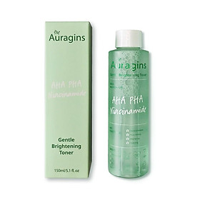 Nước hoa hồng sáng da, ngừa mụn AHA PHA The Auragins Gentle Brightening Toner 150ml