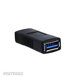 USB 3.0 SuperSpeed Female to Female Converter Adapter Connector Joiner Black
