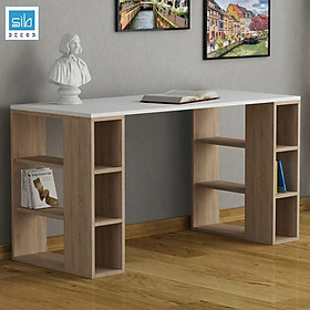 Mua Bàn Làm Việc Kiêm Kệ Sách Đơn Giản Mà Đẹp SIB Decor  Gỗ Chống Ẩm  Bề Mặt Phủ Melamine Chống Trầy Và Kháng Nước