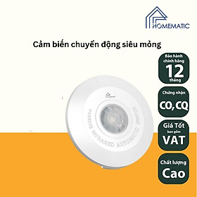 Công tắc cảm biến chuyển động lắp trần nổi siêu mỏng thẩm mỹ homematic sp-s08a