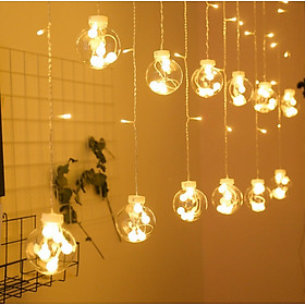 Mua Đèn Led Trang Trí Dạng Lưới Bóng Tròn 12 Bóng Kéo Ngang 4.3m