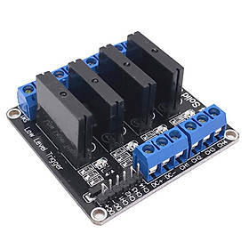 24V 4 Channel G3MB-202P Solid State Relay Module With Resistive Fuse 240V 2A Output
