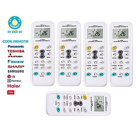 Bộ combo 5-10 remote điều khiển máy lạnh đa năng dòng mới, cũ nội địa nhật, thái, việt nam (Hàng Chính Hãng)