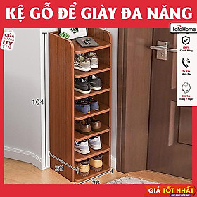Kệ Để Giày Dép Gỗ Thiết Kế Nhỏ Gọn, Tối Ưu Diện Tích Nhiều Tầng
