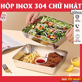 Mua Hộp Đựng Thực Phẩm Tủ Lạnh  Đồ Ăn Bằng Inox 304 Có Nắp Đậy Bằng Nhựa Kèm Theo Tiện Lợi