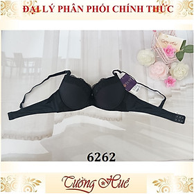 Áo lót nữ Tuky 6262 trơn phối ren thêu mút vừa