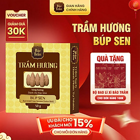 Nụ Trầm Búp Sen Thác Khói – Hộp Vàng 50g | Bảo Trầm – Hương Trầm Dịu Nhẹ, Tự Nhiên
