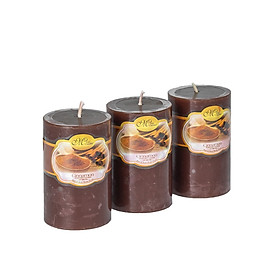Set 3 nến thơm trụ tròn D5H8 Miss Candle FTRAMART NQM0819 5 x 8 cm (Chọn màu)