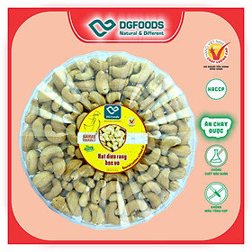 Hạt Điều Rang bóc vỏ Dgfoods 350g hộp tròn Sun, HVNCLC, Haccp, Halal