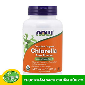 Bột Tảo Lục Chlorella Hữu Cơ Now - 113G