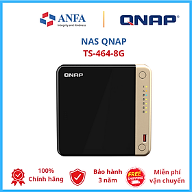 Thiết bị lưu trữ  Nas QNAP, Model: TS-464-8G -Hàng chính hãng