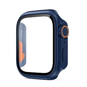 Hình ảnh Ốp Case PC Kính Cường Lực Dành Cho Apple Watch Series 4-8/ SE Kiểu Dáng Ultra Curved Glass - Hàng Chính Hãng