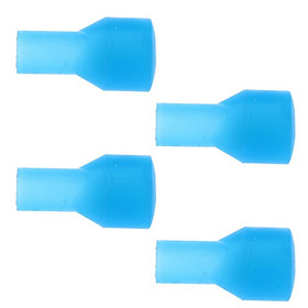 4pcs Silicone Drink Tube Bite Valve for Hydration Pack Water Bladder Blue