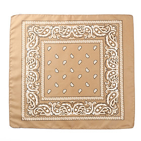 Bộ sưu tập khăn vuông cotton bandana turban XO Vintage BDN01 54x54cm - BDN01.20 Kaki