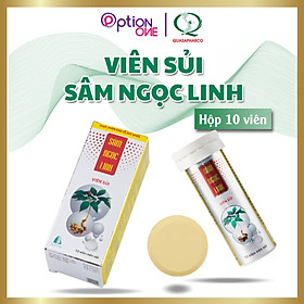Viên sủi sâm Ngọc Linh Quasapharco bồi bổ cơ thể tăng cường đề kháng - tuýp 10 viên