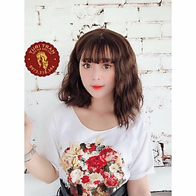 Tóc giả dợn sóng ĐƠN 50K_Tóc giả nguyên đầu cao cấp dợn sóng- tặng lưới chùm tóc