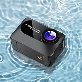 Camera hành động 4K Ultra HD WiFi 2.0 inch Màn hình 10m 150 ° dưới nước dưới nước không thấm nước Mũ bảo hiểm thể thao Vedio 8MP Selfie DV Màu