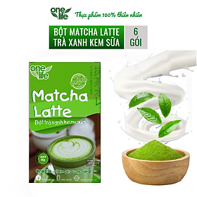 Bột Matcha Onelife Latte hộp 6 gói