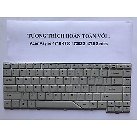 Bàn phím cho Acer Aspire 4210 4520 4710 5220 5310 5720 5235 6920 Trắng Hàng Mới 100%