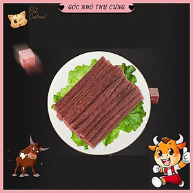 Bánh thưởng Masti cho thú cưng dạng dải thịt bò 500g (Thức ăn thưởng, đồ ăn nhẹ vị thịt bò cho chó mèo)