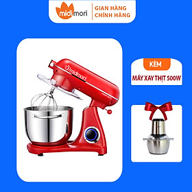 Mua Combo Máy Nhào Trộn Bột Thân Khung Thép Midimori  MDMR-9819A (1800W) Và Máy Xay Thịt Midimori (500W) – Hàng Chính Hãng