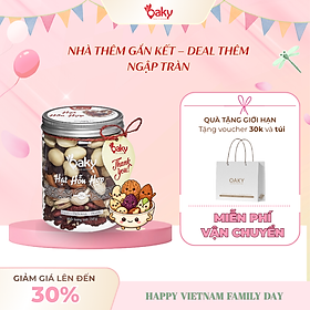 Hạt Hỗn Hợp Oaky 250g (Size Nhỏ) - Nhập Khẩu Mỹ & Úc, Ăn Vặt Healthy, Giàu Dinh Dưỡng