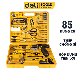Mua Bộ Dụng Cụ 85 Chi Tiết Deli Gồm Máy Khoan Bắt Vít Và Dụng Cụ Cầm Tay Phù Hợp Với Mọi Nhu Cầu Sử Dụng - DL1085L