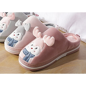 Dép Lông Đi Trong Nhà Hình Hươu - Size 38-39 - Hàng Chính Hãng