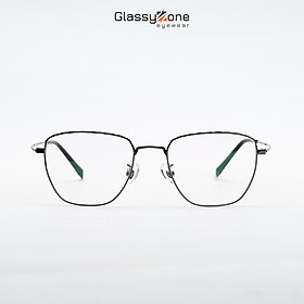 Gọng kính cận, Mắt kính giả cận kim loại Form vuông thời trang Nam Nữ Avery Ingrid - GlassyZone