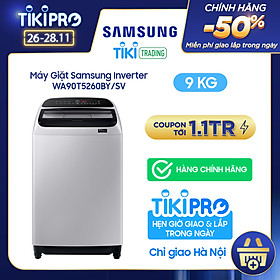 Máy Giặt Samsung Inverter 9 kg WA90T5260BY/SV - Chỉ giao Hà Nội