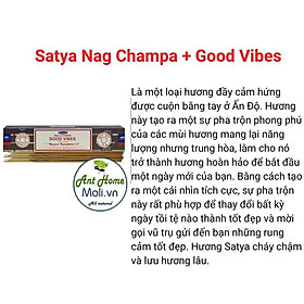 Thanh tẩy nhà cửa bằng nhang Satya Nag Champa + Good Viber