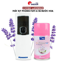 [COMBO] Máy Xịt Phòng Tự Động Hommax F291-A và Nước Hoa Aroma - 4 Chế Độ Hẹn Giờ | Cảm Biến Ánh Sáng | 3 Chế Độ Xịt | Hàng Chính Hãng