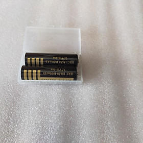 Mua PIN sạc Lion 18650 3.7v dung lượng cao 4000mAh  chuẩn bộ 2 pin đen kèm hộp bảo quản pin chống nước