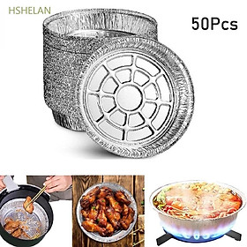 Mua Bkhay nhôm lót nồi chiên không dầu làm bánh/làm món nướng chống dính hình tròn dùng một lần