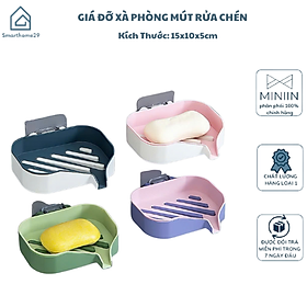 Giá Đỡ Xà Phòng Mút Rửa Chén Hai Tầng Gắn Tường Không Đục Lỗ, Sáng Tạo Cho Nhà Tắm - HÀNG CHÍNH HÃNG MINIIN