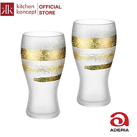 Aderia - Gold Ichimonji - Bộ ly uống bia - 0.38L - 2 cái